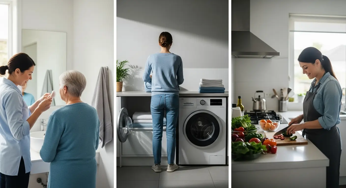 Melbourne home care worker providing personal care assistance