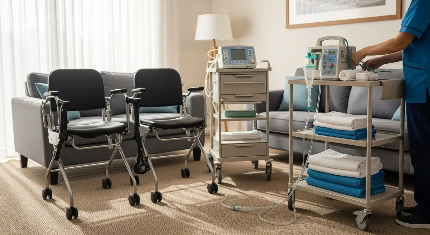 Home environment prepared for complex care participant in Perth. Home environment prepared for complex care participant in Perth.