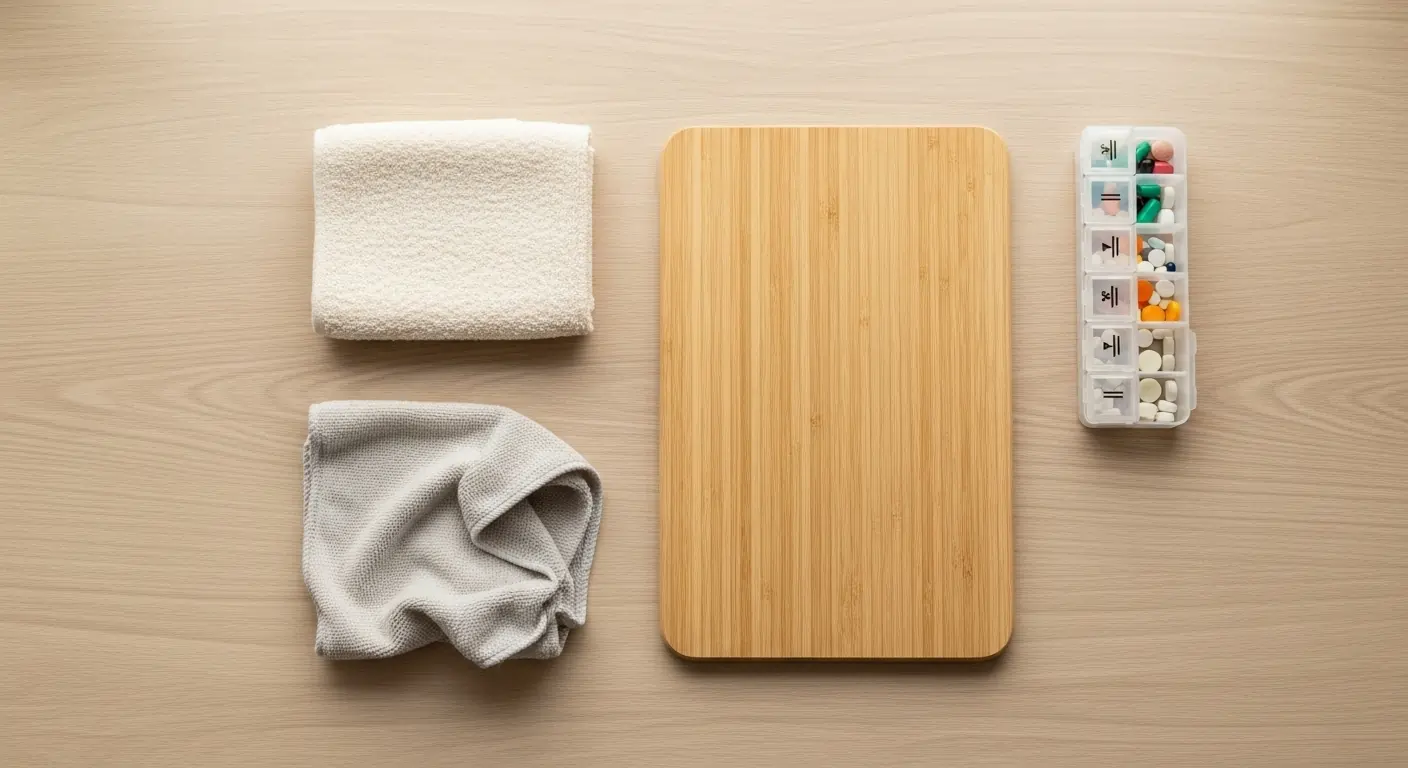 Daily living items used for NDIS in-home support in a Sydney home.