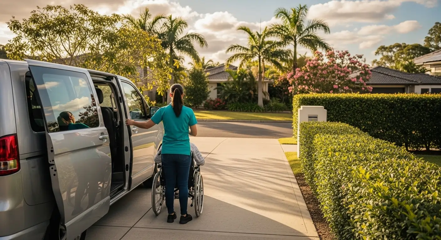 NDIS support tasks including cleaning, meal preparation, and community access in Brisbane