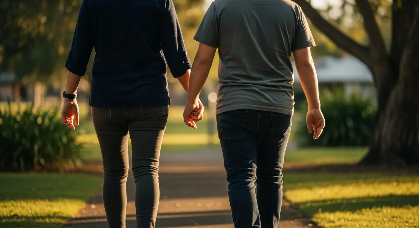 NDIS support worker helping young adult gain independence and confidence.