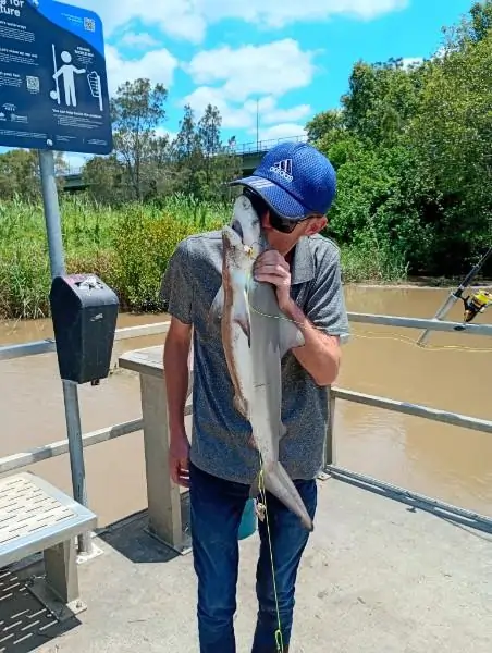 Bevan engaging in a social fishing activity that supports wellbeing and community connection