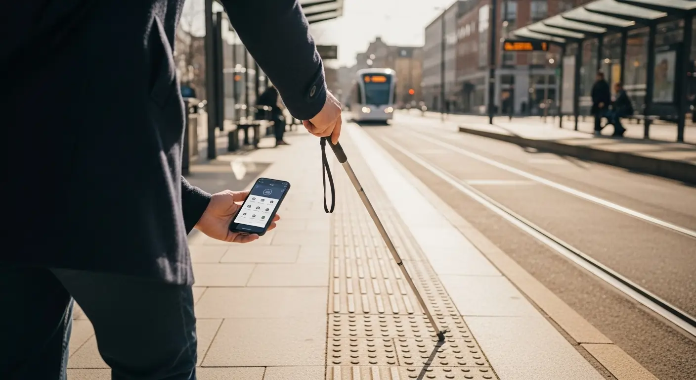 NDIS community access support for people with vision impairment using public transport