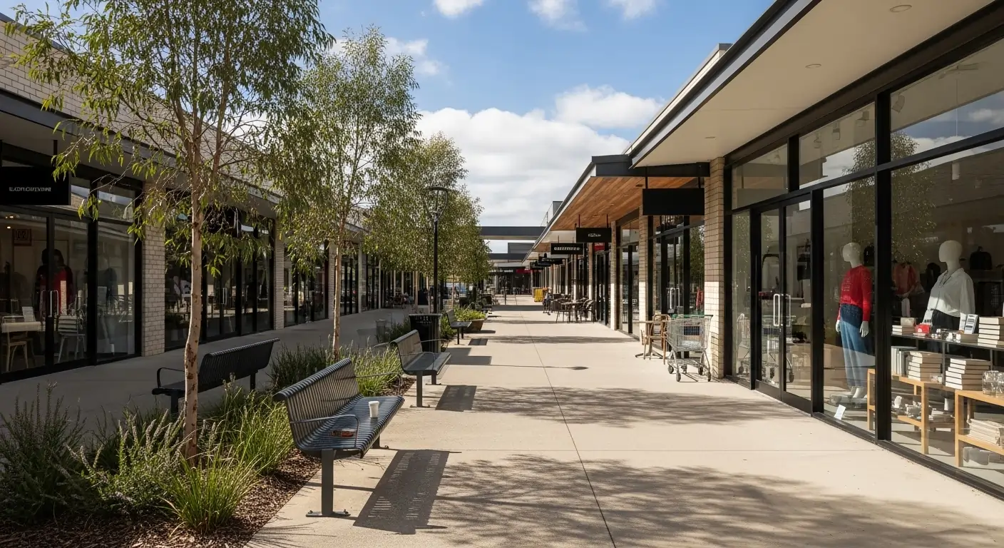 NDIS community participation environment in a local shopping area in Pakenham VIC