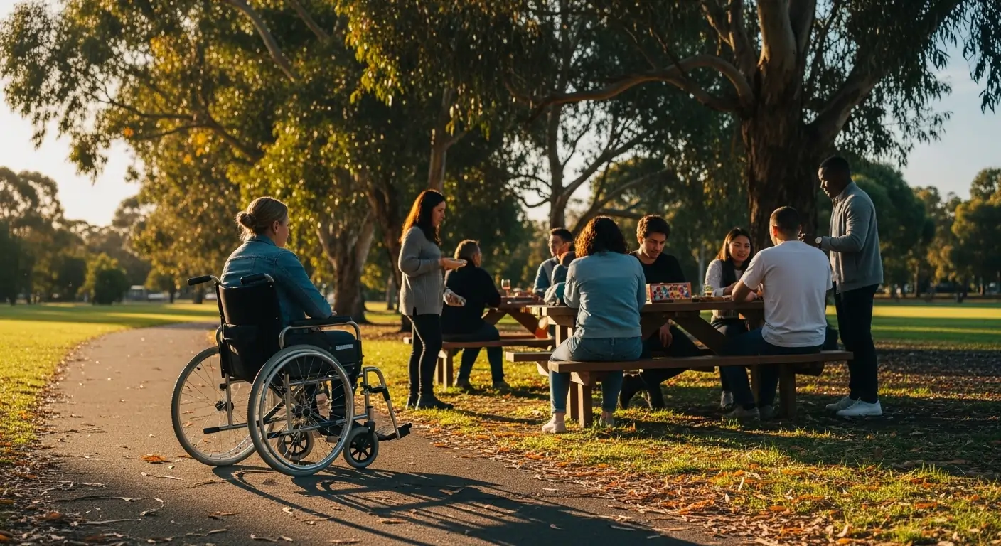 Community participation support environment in Thomastown park for NDIS participants
