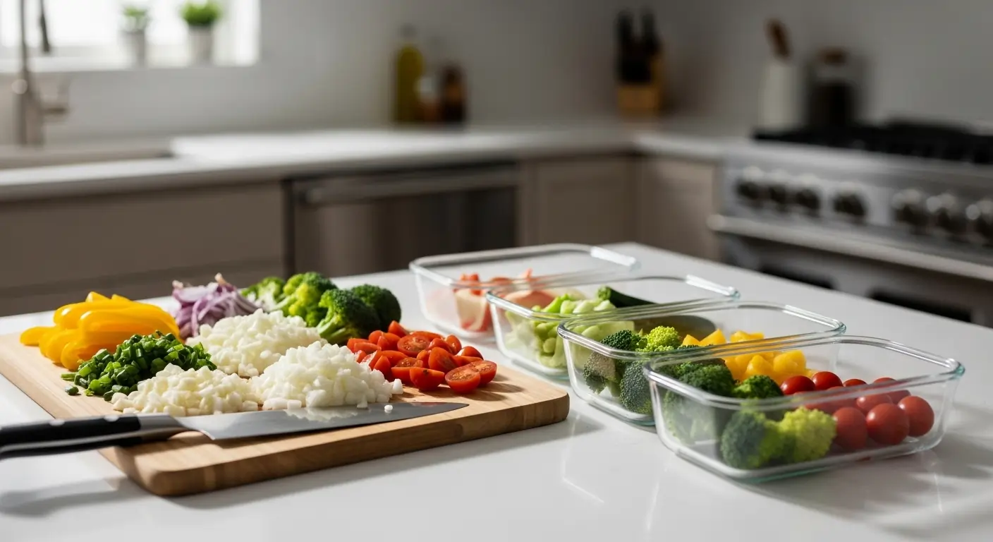 NDIS meal preparation support setup in a kitchen environment in Pakenham VIC
