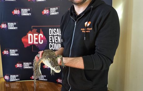 Crocodile at Mornington event